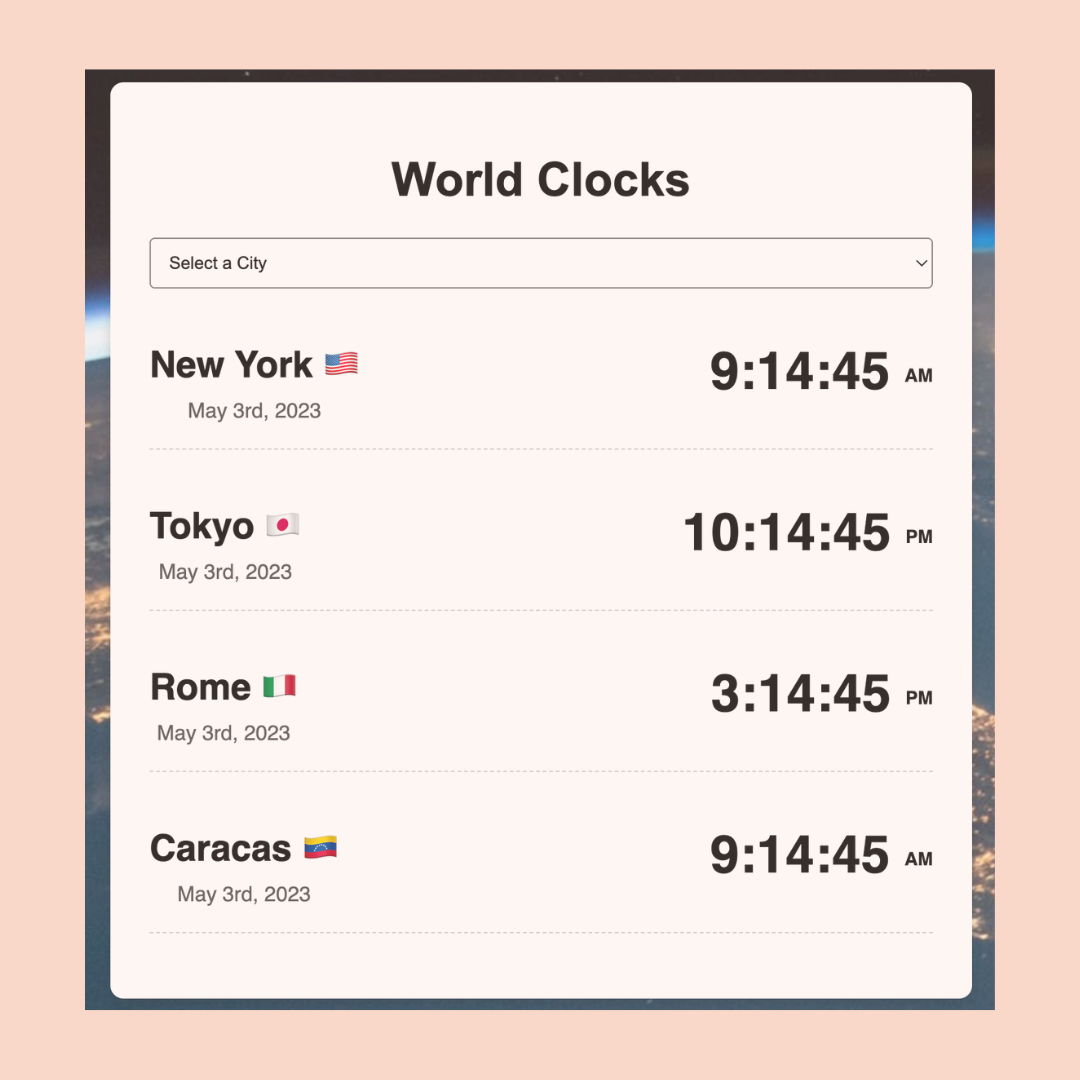 World Clock App